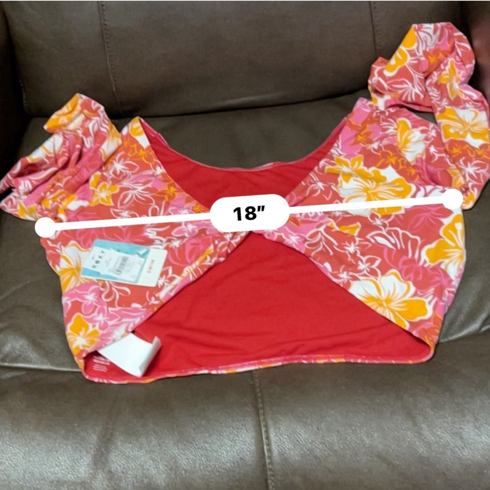 Roxy Glassy Tides Swim Top - Women's XXL - Floral Print - Picture 9 of 10